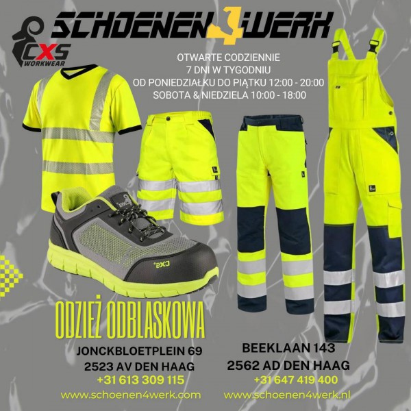POLSKIE SKLEPY OTWARTE CODZIENNIE OBUWIE ROBOCZE HAGA-BEEKLAAN-SPOORWIJK