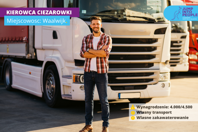 Kierowca C+E / BEZPOŚREDNIE ZATRUDNIENIE U KLIENTA (miejscowość Waalwijk)