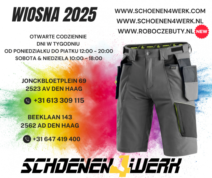 POLSKIE SKLEPY OTWARTE CODZIENNIE OBUWIE ROBOCZE HAGA-BEEKLAAN-SPOORWIJK