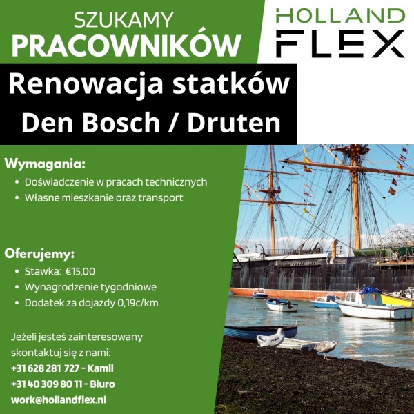 Renowacja statkow - Druten / Den Bosch