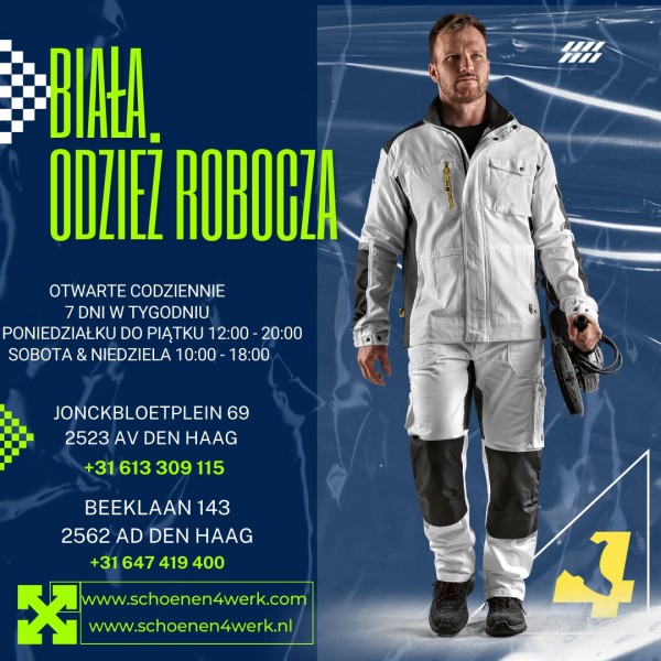 POLSKIE SKLEPY OTWARTE CODZIENNIE OBUWIE ROBOCZE HAGA-BEEKLAAN-SPOORWIJK