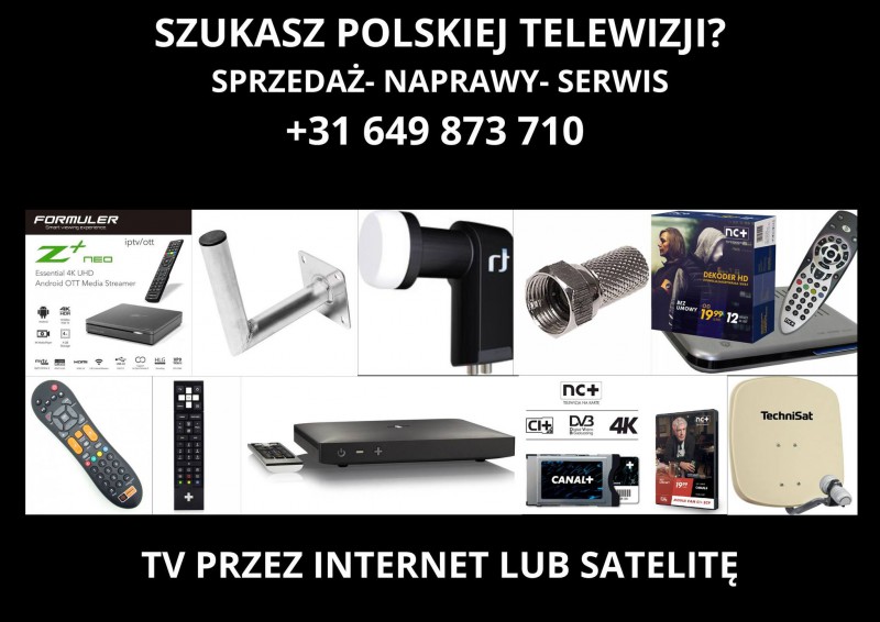 Oferujemy sprzedaz: anteny sat dekodery internetowe piloty serwis naprawy i wiele innych