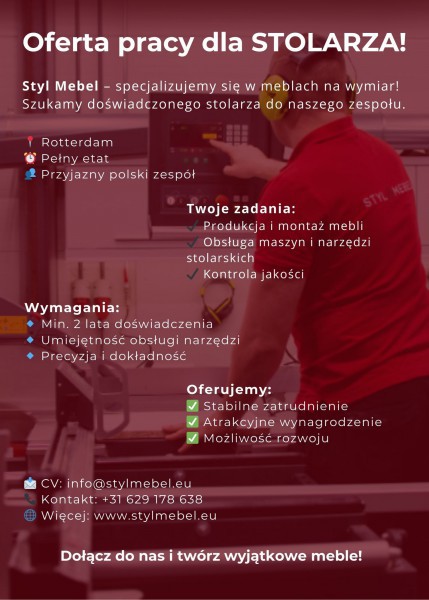 Zostan Stolarzem w Styl Mebel