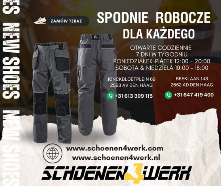 POLSKIE SKLEPY OTWARTE CODZIENNIE OBUWIE ROBOCZE HAGA-BEEKLAAN-SPOORWIJK