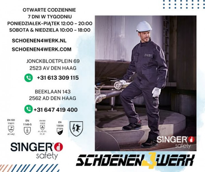 POLSKIE SKLEPY OTWARTE CODZIENNIE OBUWIE ROBOCZE HAGA-BEEKLAAN-SPOORWIJK