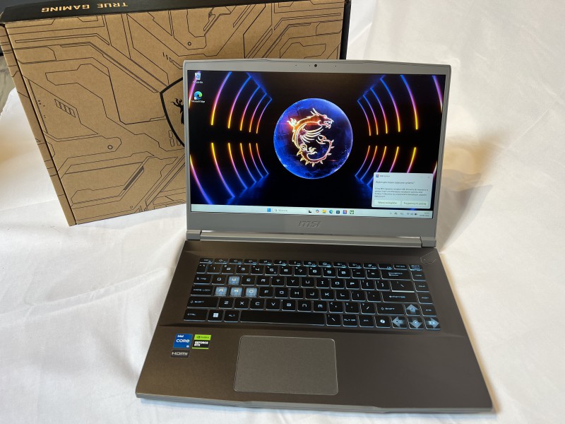 MSI 15.6 inch \i5\RTX\16GB Ram\512SSD