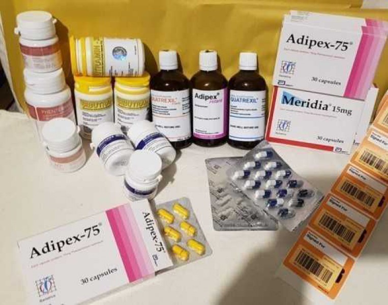Tabletki i  syrop na odchudzanie, Adipex,Meridia,Quatrexil, Zelixa