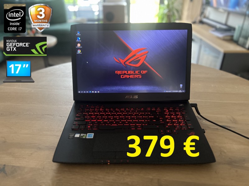 Gamingowy ASUS ROG G751, i7, 16GB RAM, GTX 980m 4GB, SSD+HDD, 17 cali FHD, możliwy dowóz