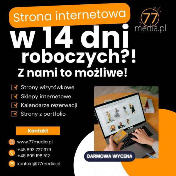 Ekspresowa realizacja stron www  gotowy projekt w 14 dni roboczych