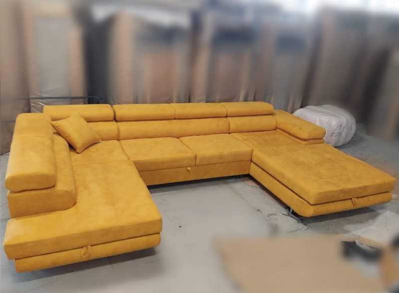 Narożnik RODOS 345 cm* Funkcja spania i 2 pojemniki* KenixNL* Dostawa GRATIS !!