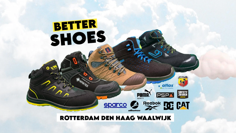 BUTY ROBOCZE: SKLEPY- HAGA, ROTTERDAM, WAALWIJK