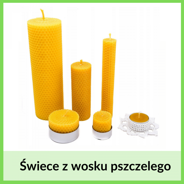  Naturalne świeczki z wosku pszczelego  Zadbaj o czyste powietrze  ZAMÓW TERAZ!