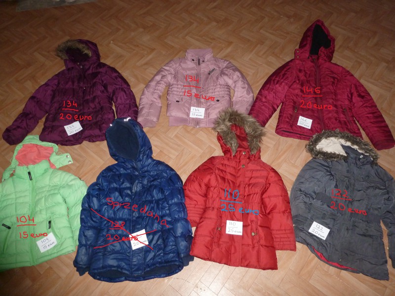 kurtki,kamizelki  dla dziewczynki