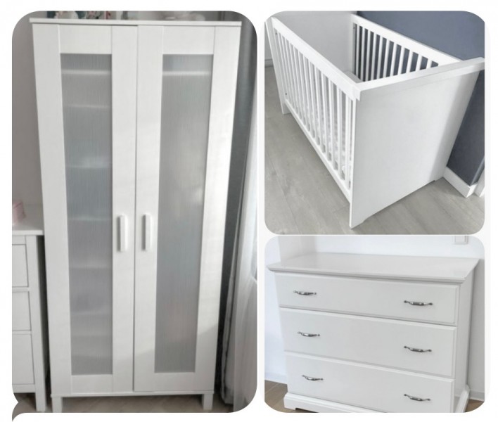 Białe meble - do pokoju dziecka + gratis
