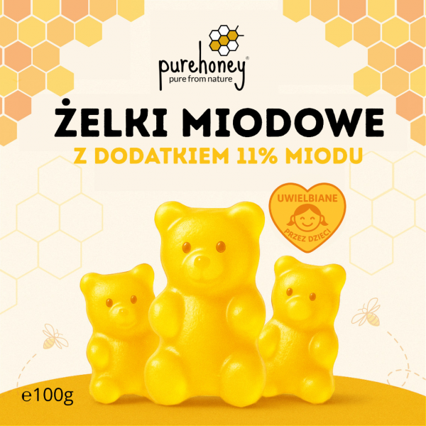  NOWOŚĆ!! Żelki Miodowe z Rokitnikiem - Z Dodatkiem Witaminy C!