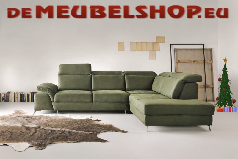 NAROŻNIK CALVARO WYM.296/234CM WYS.83-102CM Z FUNKCJĄ SPANIA+PUFA OD DEMEUBELSHOP