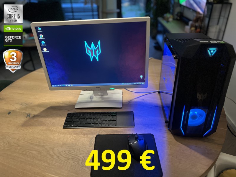 Gamingowy PC PREDATOR, i5 10gen, 16GB RAM, GTX 1660 SUPER 6GB, SSD, 24 cale, możliwy dowóz