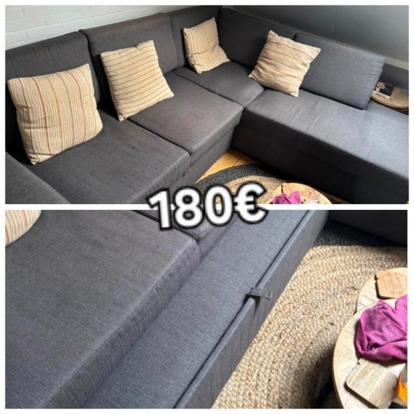 Narożnik z funkcja spania