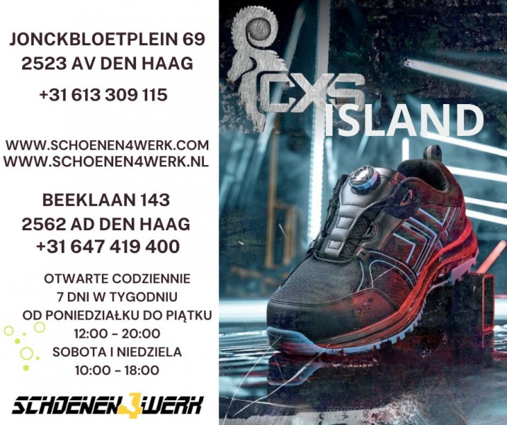 POLSKIE SKLEPY OTWARTE CODZIENNIE OBUWIE ROBOCZE HAGA-BEEKLAAN-SPOORWIJK