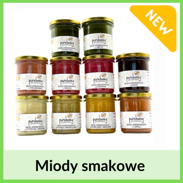  Miody smakowe  Kakao, truskawka, żurawina i wiele innych  Sprawdź 