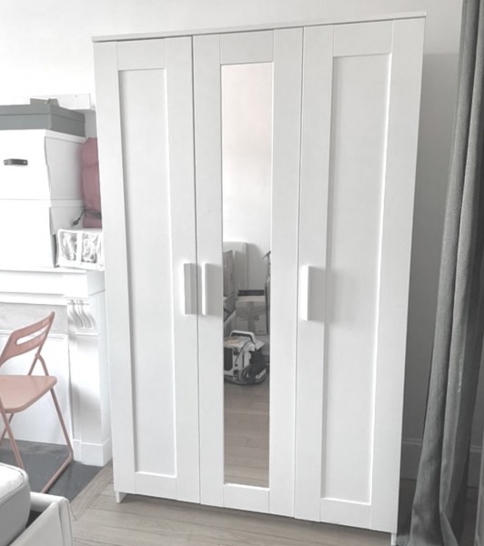 BIAŁE MEBELKI - Szafa + 2 Komody