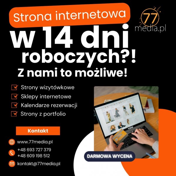 Twoja nowa strona w 14 dni roboczych, która zacznie pracować na Ciebie