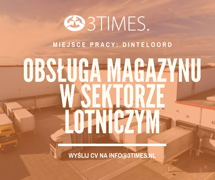 Order picker w brandy lotniczej na magazynie w Dinteloord