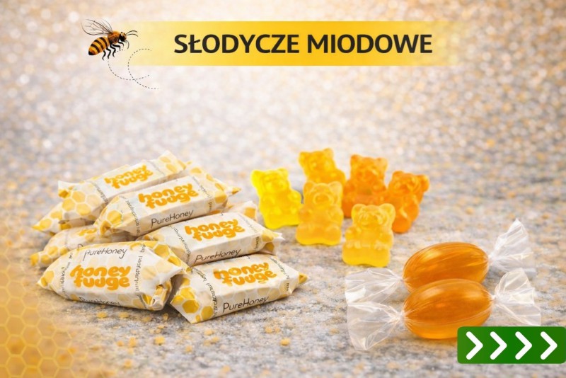  NOWOŚĆ!! Słodycze miodowe - krówki, żelki oraz landrynki!