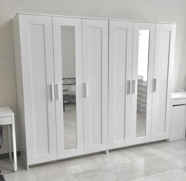 2x - Białe szafy do sypialni + fajny GRATIS