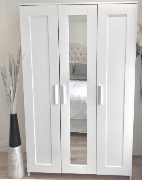 Jak nowa! - Biała szafa z lustrem - Możliwy dowóz