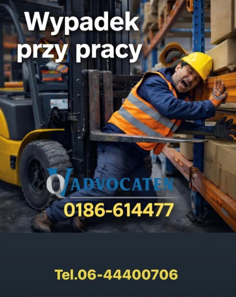 WYPADKI W PRACY! DARMOWA POMOC W UZYSKANIU ODSZKODOWANIA! LETSEL ADWOKAT!