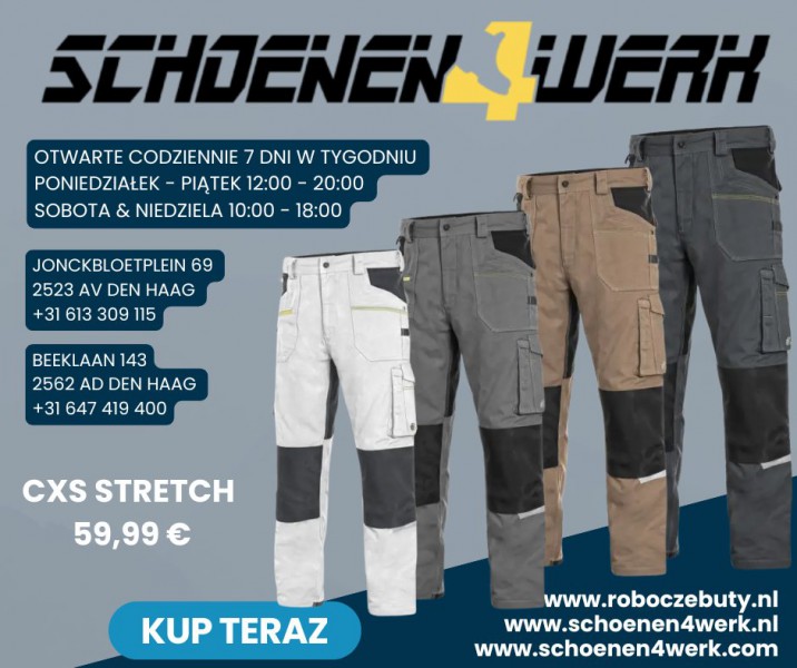 POLSKIE SKLEPY OTWARTE CODZIENNIE OBUWIE ROBOCZE HAGA-BEEKLAAN-SPOORWIJK