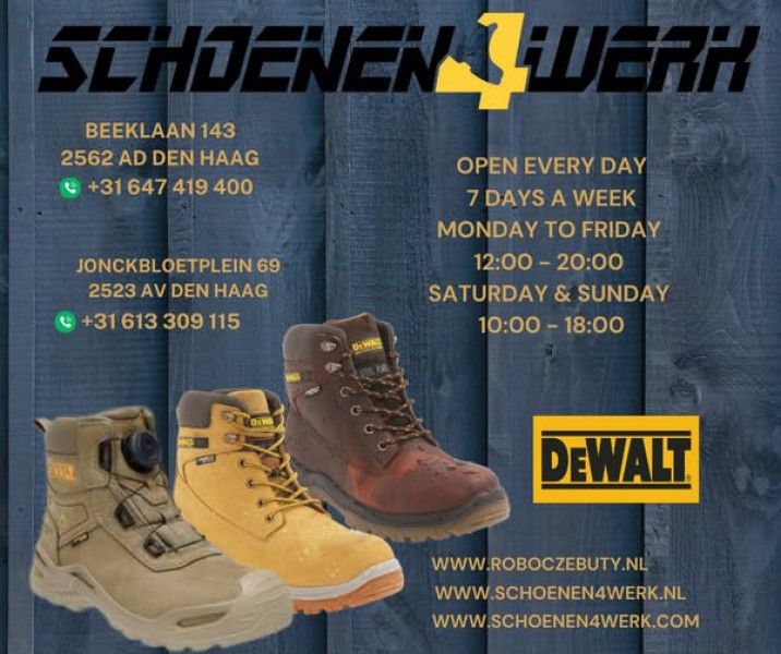 POLSKIE SKLEPY OTWARTE CODZIENNIE OBUWIE ROBOCZE HAGA-BEEKLAAN-SPOORWIJK
