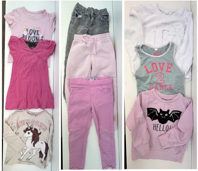 Ubranka dla dziewczynki 110/116