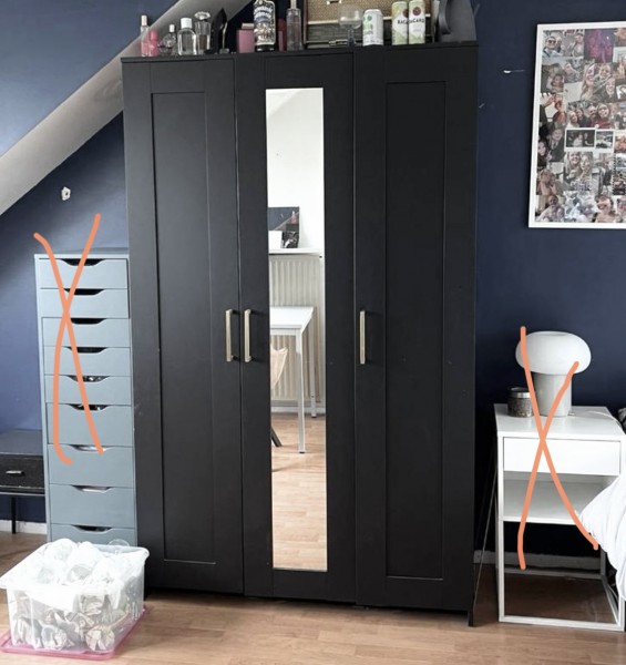 Fajna - pojemna szafa z lustrem