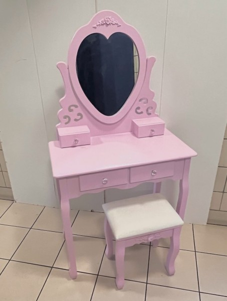 ŚLICZNA - Toaletka z lustrem i krzesełkiem