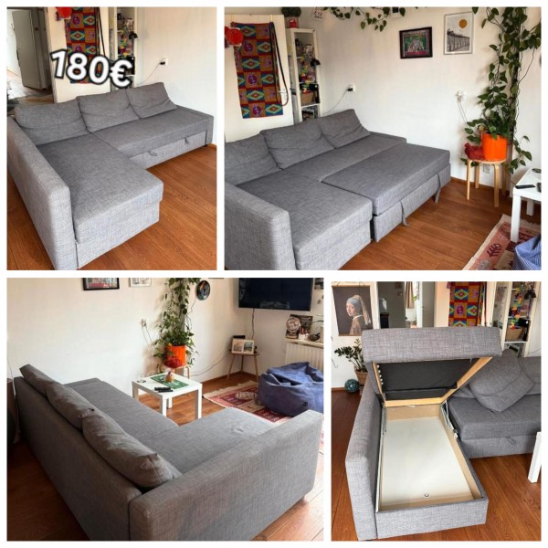 Narożnik z funkcja spania