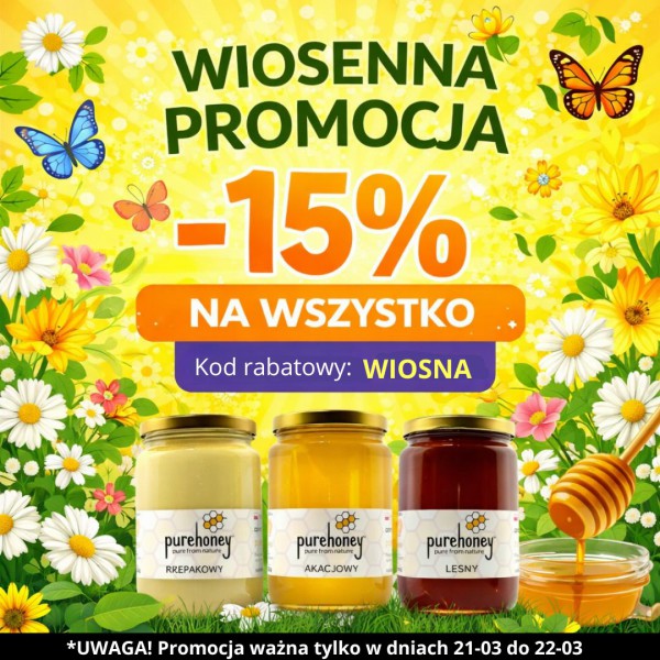 WIOSENNA PROMOCJA -15% NA WSZYSTKIE PRODUKTY! SPRAWDŹ TERAZ