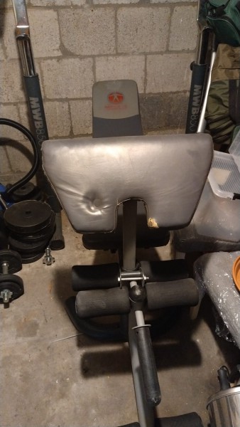 Skośna ławka plus 120 kg obciążenia