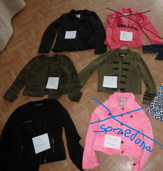 kurtki,kamizelki  dla dziewczynki