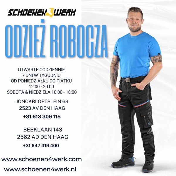 POLSKIE SKLEPY OTWARTE CODZIENNIE OBUWIE ROBOCZE HAGA-BEEKLAAN-SPOORWIJK