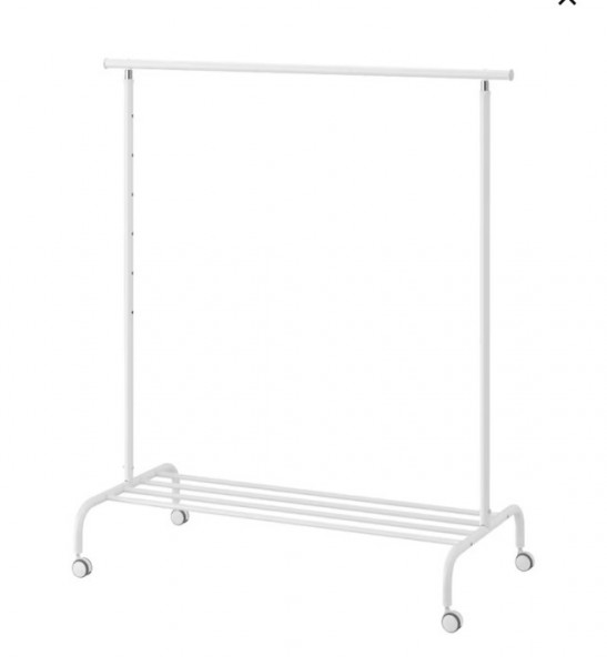 Metalowy wieszak z półką na buty