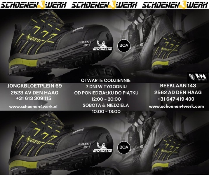 POLSKIE SKLEPY OTWARTE CODZIENNIE OBUWIE ROBOCZE HAGA-BEEKLAAN-SPOORWIJK