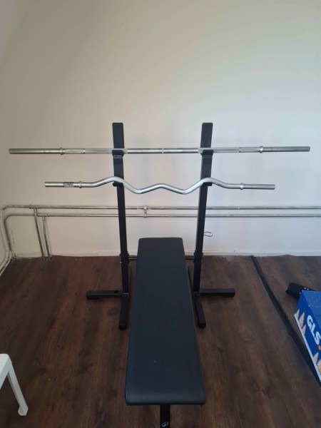 Ławeczka z dwoma sztangami