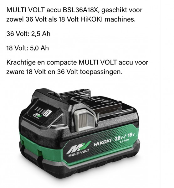 Hikoki accu multivolt