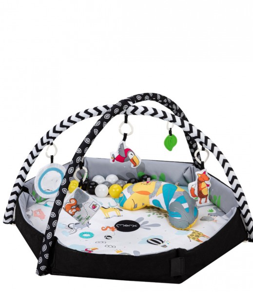 MATA EDUKACYJNA DLA NIEMOWLĄT 3w1 - zabawki, basen, fotomata