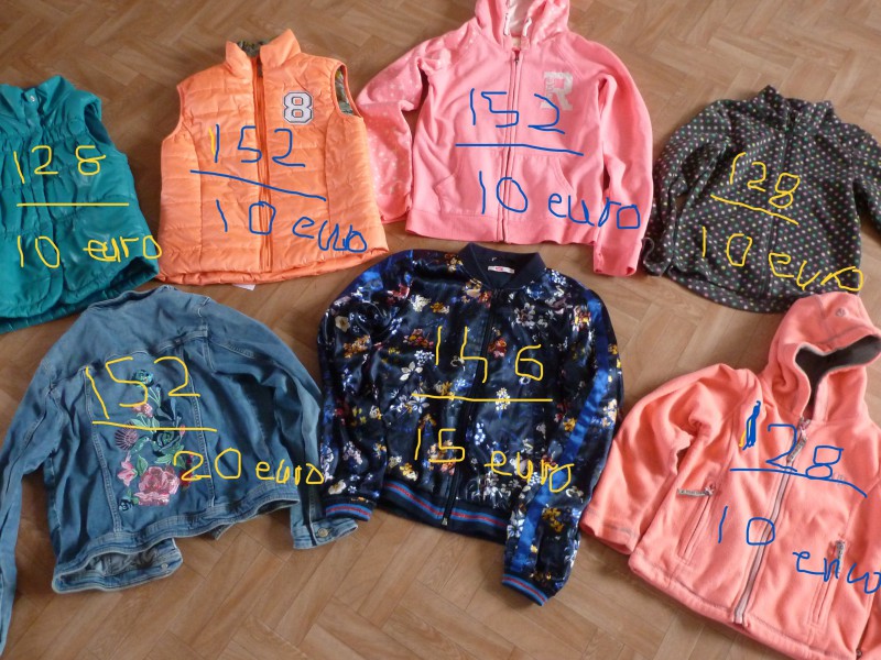kurtki,kamizelki  dla dziewczynki