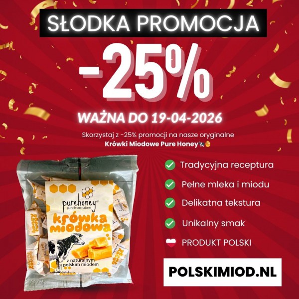 PROMOCJA -20% NA WSZYSTKIE KRÓWKI MIODOWE
