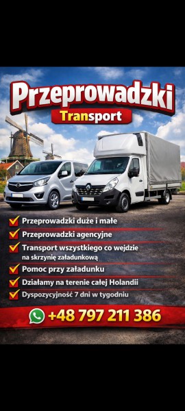Przeprowadzki duże i małe po Holandii, Belgii, Niemczech