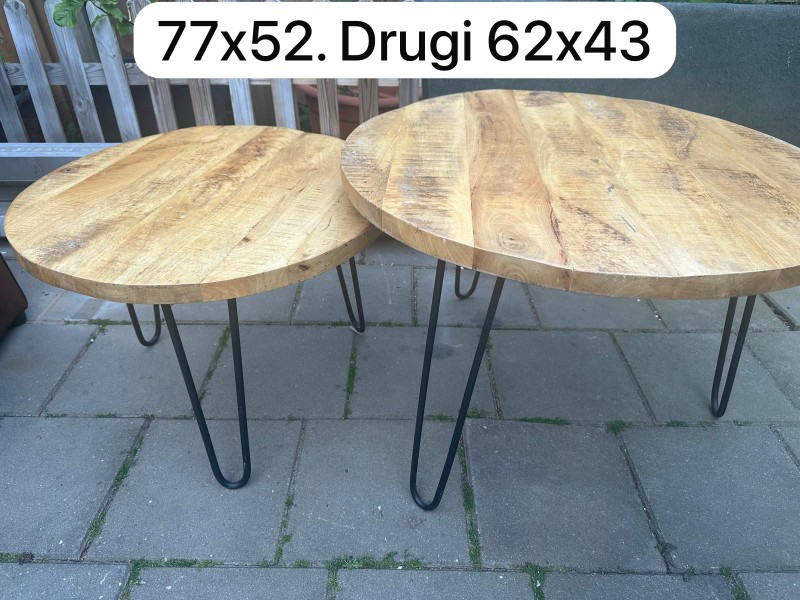 Stoliki drewniane